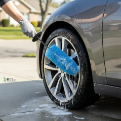 Veľká kefa na alu kolesá