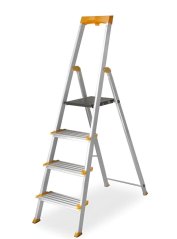 schůdky Al 1x4 MAX jednostranné s madlem