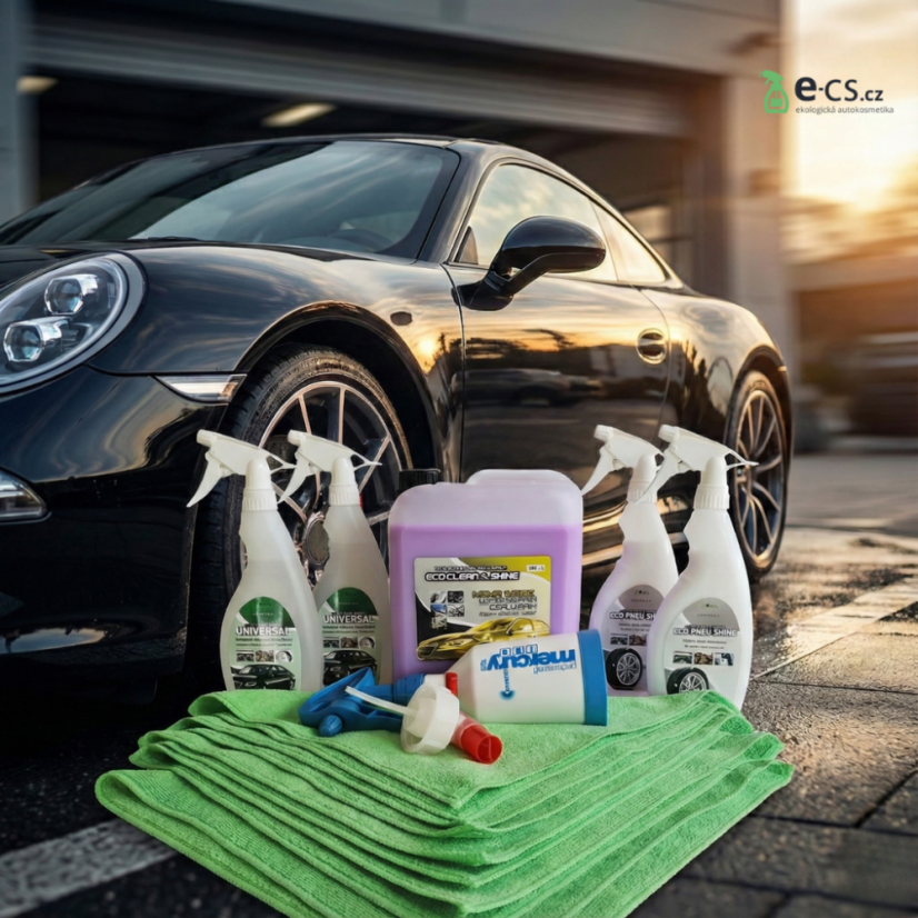 E-CS XL Sada autokosmetiky s nano voskem 5L + 4x 500 ml