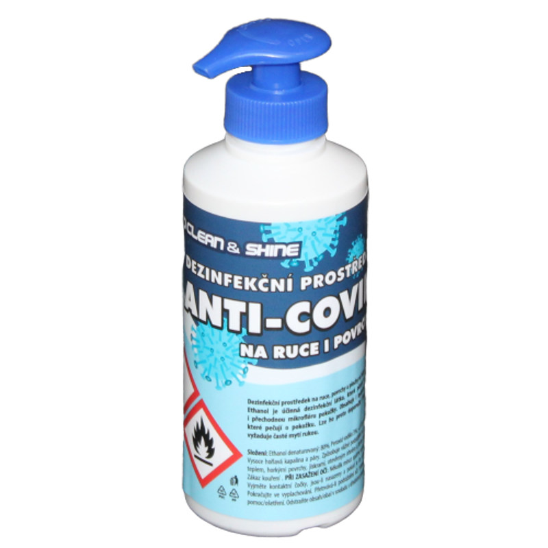 Anti-Covit (Anti-Covid) alkoholová dezinfekce pumpička 250 ml