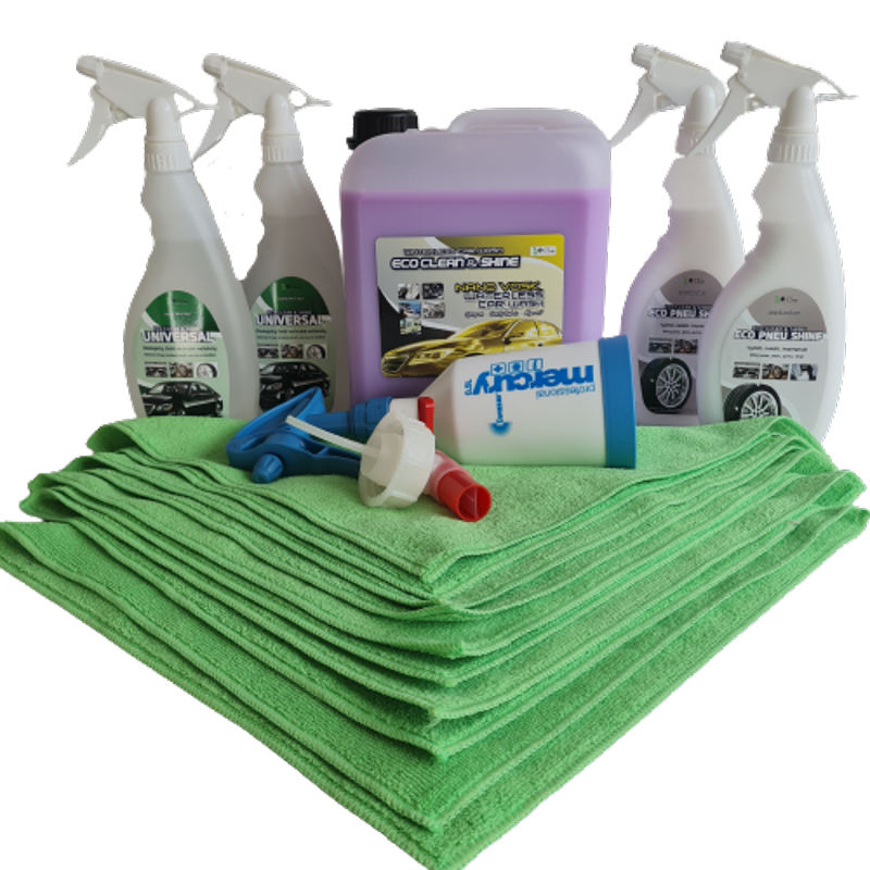 E-CS XL Sada autokosmetiky s nano voskem 5L + 4x 500 ml