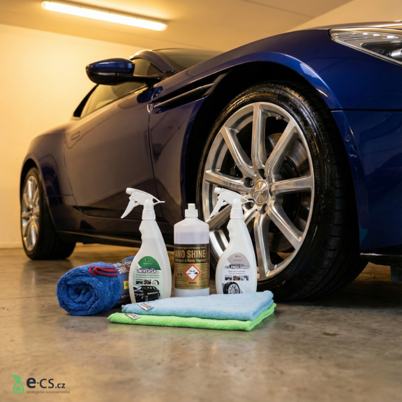 E-CS Sada autošampon s voskem 1x 1L +2x 500ml
