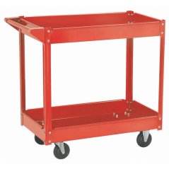Dielenský vozík so 2 policami 730×370 mm, nosnosť 100 kg, 835×410×765 mm (montáž, balené v kartóne)