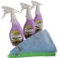 Nano vosk na suché umývanie auta Eco Clean & Shine 3x500 ml, 2 utierky