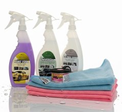 E-CS Sada autokosmetiky s nano voskem 3 x 500 ml