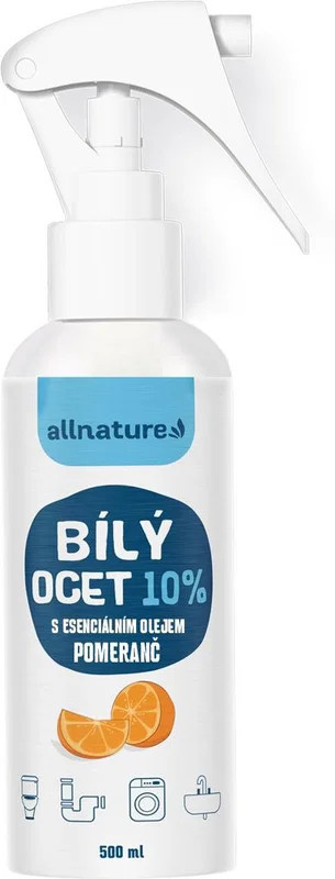 Allnature Biely ocot 10 % s pomarančovou vôňou 500 ml