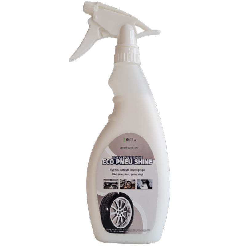 ECO PNEU SHINE- 500 ml- Oživovač pneu, kokpit sprej, čistič plastů