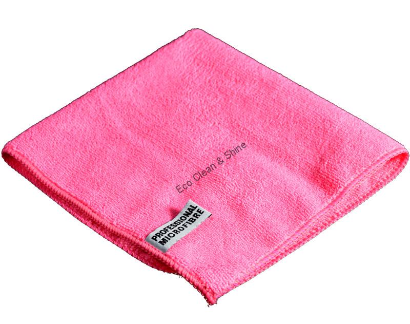 E-CS Mikrovláknová utěrka- červená 40 x 40 cm 380 g/m2- švédská utěrka z mikrovlákná