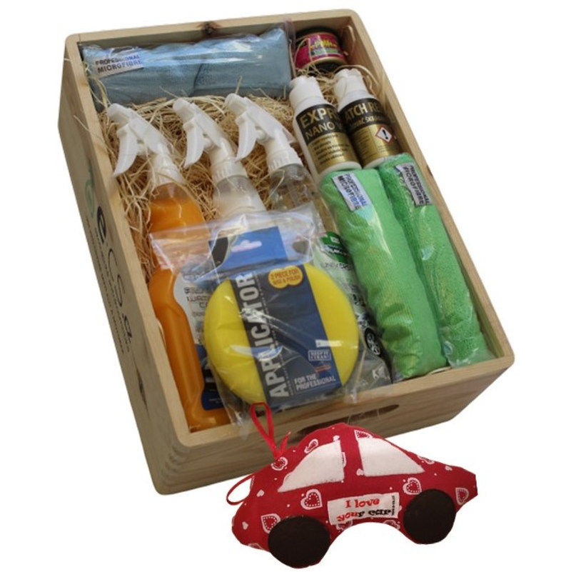 Dárková sada autokosmetiky Eco Clean & Shine Valentýn Klasik Plus