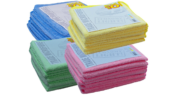 E-CS BALÍK 10x Mikro utěrky - modré 40 x 40cm 250 g/m2